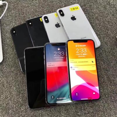 China Original Size Quality Wholesale Refurbished Smart Cell Phone Unlocked For iPhone X 256gb 64gb 80-100% for sale