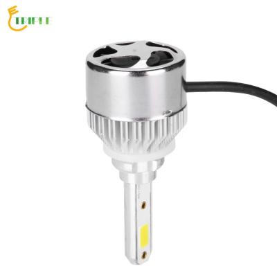 China Aluminum + PC 2 Sides LED Headlights 880 Led Bulb 18W 6500K 1500LM Auto Lighting Systems for sale