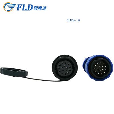 China Waterproof Farland 16 Pin LED Light Automotive Equipment Connector Price for sale