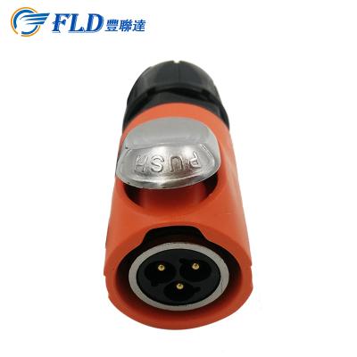 China Shenzhen Farland orange 3pin 250V/30A waterproof power led socket speakon connector for sale