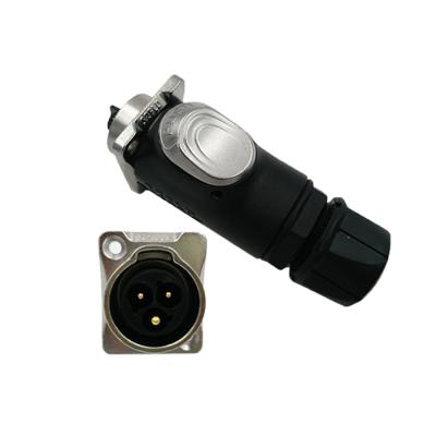 China Residential / General Purpose Top 1 Sale Waterproof 3 Pin Powercon Male Plug IP68 Plugging In Female Connector for sale