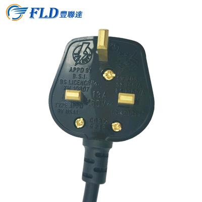 China Central three 3 pin socket BS 3 pin removable socket 3 pin flat electrical socket with connector for sale