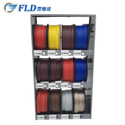 China Wholesale FLD Wire Shop 400ft 12 Spools AWG10 To 22AWG Mini Automatic Cable Reel Electric for sale