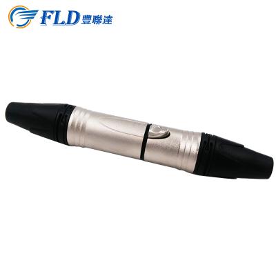 China Automotive XLR Microphone Male To Female Audio Cable Connector Black for sale