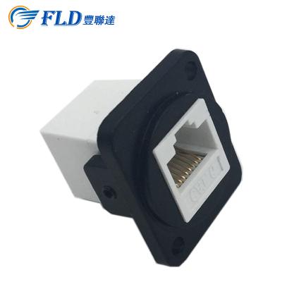 China audio & Best Supplier 1.5A Cat5e RJ45 Video Ethernet RJ45 Socket Panel Female Connector for sale