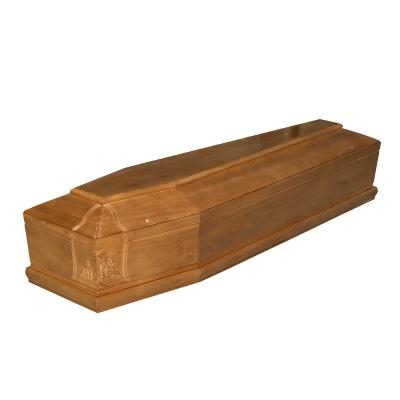 China Burial European Style Price Factory Sale Wooden Board Coffin for sale