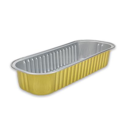 China Disposable Aluminum Takeaway Food Box Cheap Design Food Packaging Box for sale