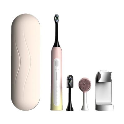 China LED Screen Display Global Version Electric Toothbrush Clean Waterproof Smart Toothbrush Fast Charging for sale