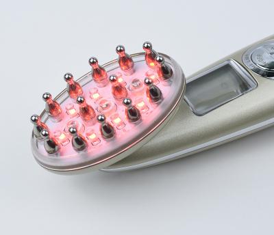 China High Quality Hair Loss Prevention Hair Salon Equipment Photon Lizze Hair Growth Comb Nano Red Light RF Vibration Massage Comb for sale