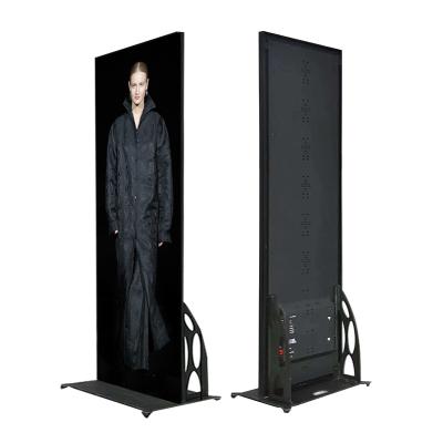 China Indoor P2.5mm Easy Carry Digital HD Motion Advertising POS Type Led Video Wall Poster Totem LED Screen for sale