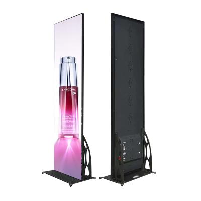 China Indoor All New Digital Led Poster LED Video Display Iposter LED Mirror Screen P2.5 Led Stand Poster for sale