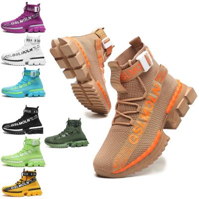 China Upper Tender CUSHIONING In Amazon Shoes Custom Sneakers For Mens High Top Mens Sneakers Manufacturer Orders for sale