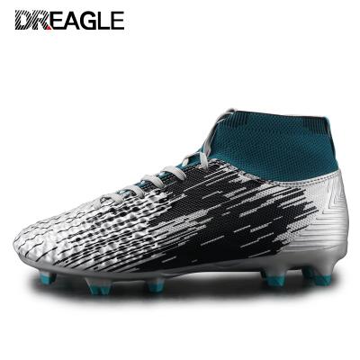 China High Top Soccer Boots Many Styles Football Boots Mens Shoes Orange Ankle Sole High FG/AG Outdoor Staves Football for sale