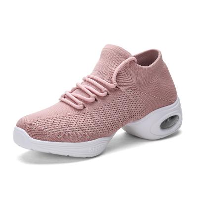 China Children's Dance Shoes 2020 New Sports Feature Soft Black White Outsole Dance Shoes Socks Sneakers For Woman Practice Modern Dance Jazz Shoes for sale