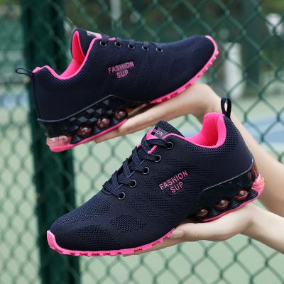 China Disposable Factory Custom Platform Ladies Lace Up Trianer Breathable Outdoor Jogging Sneakers Women Sport Running Shoes For Women for sale