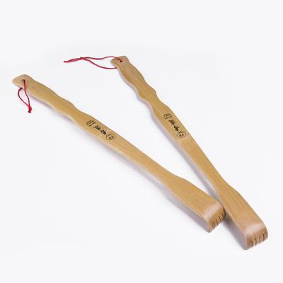 China Wooden Itch Scratcher Body Massage Scratcher Itch Scratcher Single Back Bamboo Back Massager Long With Red Rope for sale