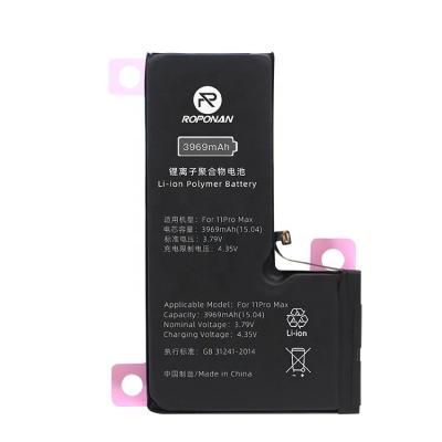 China Rechargeable Mobile Phone Digital Battery Pack For iPhone 11 PRO Max 3969mah Cell Phone Replacement Li-ion Battery for sale