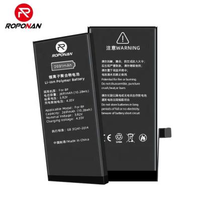 China Wholesale Mobile Phone ROPONAN 2691mah New Real Capacity Replacement Phone Battery For iPhone 8 plus/8P Mobile Phone Battery for sale