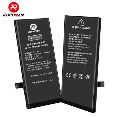 China Brand new 2021 o cycle China phone battery manufacturer battery for iphone 8G 1821mAh mobile phone battery for sale