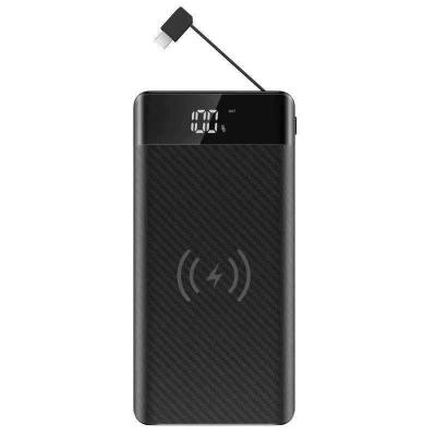 China Real Power 20000mAh QI Wireless Charging Power Bank 5V 2A Dual USB for sale