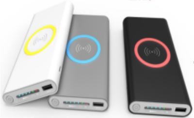 China High Quality Fast Charge 10000mAh Portable Qi  Wireless charging Power Bank for sale