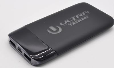 China Flashing LED Logo Dual USB Portable Mobile Power Bank 6000mAh for Coporate Gifts for sale