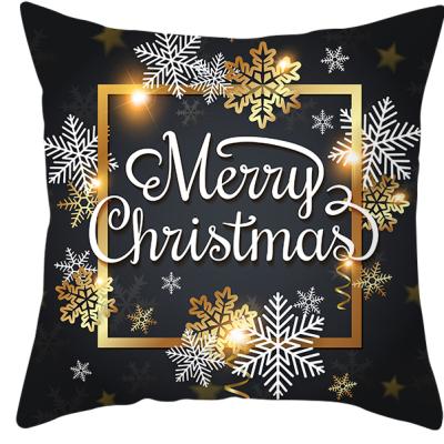 China New Design Christmas 3D Printing Cushion Cover 45x45CM Anti-static Bedroom Sofa Gift Home Decoration Pillow Cover for sale