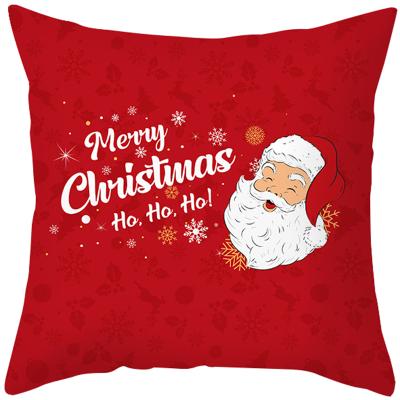 China Hot Sale 3D Printing Anti-Static Christmas Pillowcase Cushion Cover Pillow Case Red Bedroom Sofa Gift Home Decoration for sale