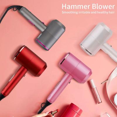 China Foldable Electric Hammer Hair Dryer With Diffuser 2000W Hotel Use Home Use Fan 3 Gears Wind Hair Care for sale