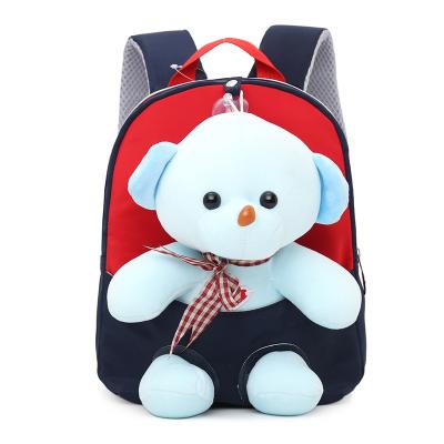 China Soft Plush Backpack School Toddler Kids BookBag Cartoon Plush Backpack Teddy Bear Kindergarten Cartoon Backpack Toy Gift Backpack toy for sale