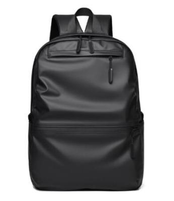 China Wholesale Custom Waterproof Laptop Backpack Bag Fashion School Black Soft Men's Leather Bag Backpack for sale