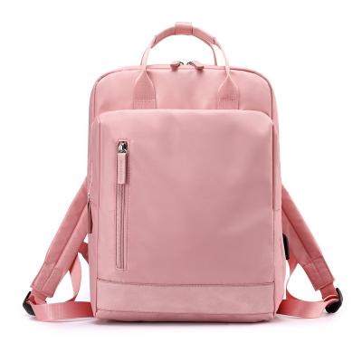 China Women 2021 Waterproof Notebook Backpack Laptop Backpack Polyester Collage Bag Waterproof Student Backpack for sale