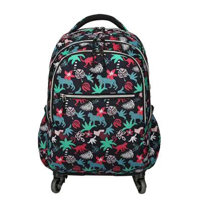 China Waterproof Child's Travel Rolling Luggage Bag School Trolley Backpack Girls Trolley On Wheels School Trolley Girl Rolled Backpacks Child for sale