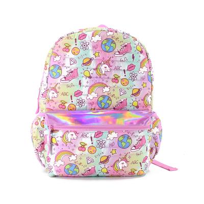 China Good Quality Wonder Unicorn Pattern Waterproof Kids Bag Quilted School Backpack 16