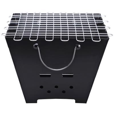 China Easily Assembled Collapsible Outdoor Square And Indoor Charcoal Barbecue Grill for sale