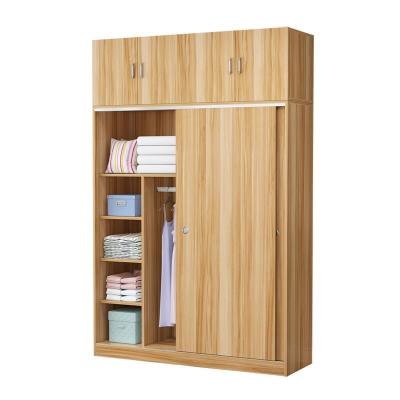 China Honsoar 2 Door Adjustable Door Chinese Pakistan Plywood Cabinets Modern Sliding Modular Wardrobe Cabinet Set for sale