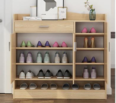 China Customized High Quality Modern Shoe Cabinet Wooden Shoe Rack For Living Room Home Furniture for sale