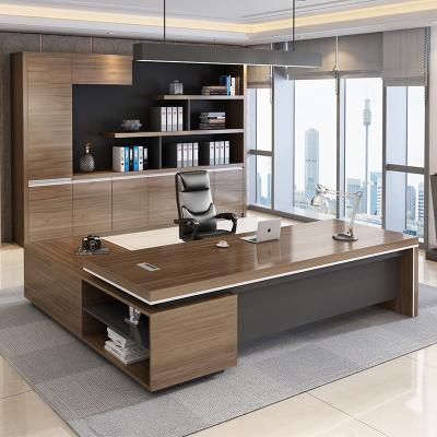 China Customized Executive Desk L Shape Executive Design Office Desk Furniture Desk for sale