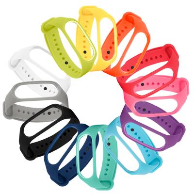 China TPU Silicone For MI Band 5 4 3 2 1 Strap, Customized Sport Silicone Smart Watch Belt MI Band 5 Strap 3 4 for sale