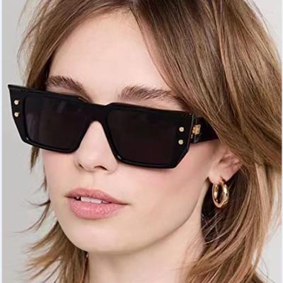 China Fashion Sunglasses Shape Rice Nail Sunscreen Sunglasses Small Rectangle Frame Women Fit Sunglasses Mens UV Protection Fashion Sunglasses for sale