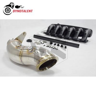 China Aluminum DYNO RACING CNC Billet Intake Manifold Kit For N55 Engine 135i 335i 35i M235i 2013+ Downpipe With Fuel Rail Set for sale