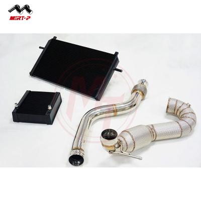 China S4/S5 3.0T B9 DYNO RACING Fits: S4/S5 3.0T B9 Intercooler+Radiator+Downpipe Set for sale