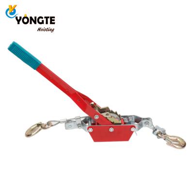 China Tightening Ratchet Puller 1Ton Cable Tighten Puller Wire Rope Hand Power Puller for sale