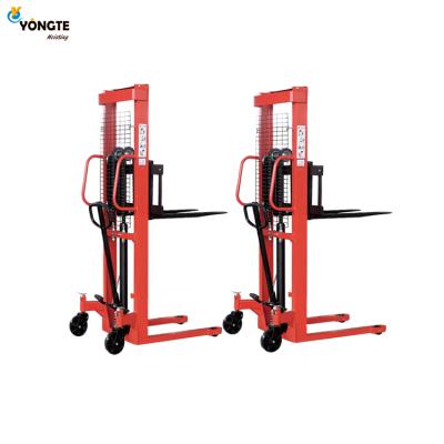 China Maid Supply Hand Lifting Hotels Equipment Hydraulic Manual Stacker for sale