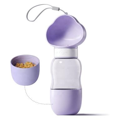 China Outdoor Portable Dog Pet Water Food Bowl Feeder Water Bottle Pet Stored Slow Feeder for sale