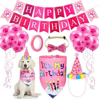 China Small Animals Factory Direct Sales Letter Decoration Decorations Pets Party Supplies Dog Birthday for sale