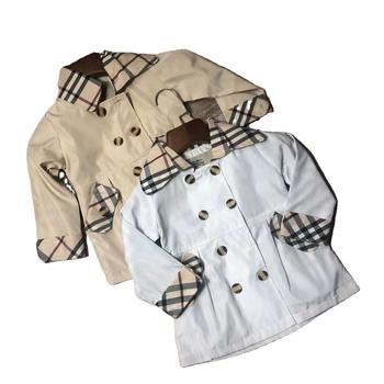 China Children's Jackets Children's Jackets Anti-wrinkle Babies Plaid Coats Casual Windproof Windproof Baby Cinderella Princess Outdoor Winderbreak for sale