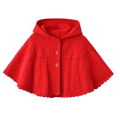 China New Style Wholesale Girls Anti-shrink Clothing Autumn Kids Baby Sweaters Hooded Kids Wear Baby Coat Princess Fashion Knitted Coats for sale