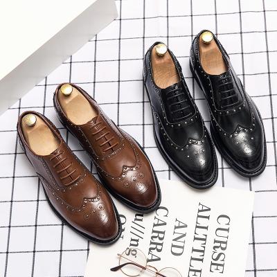 China Deodorization New Design Comfortable Business Men Black Luxury Shoes Leather Shoes for sale