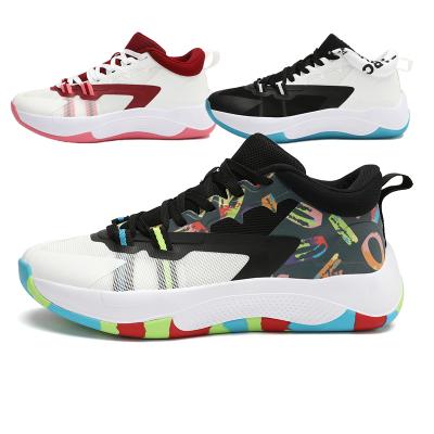 China CUSHIONING China Manufacturers Forming Lightweight Anti-Slippery High Top Platform Sneakers Cheap Basketball Shoes for sale